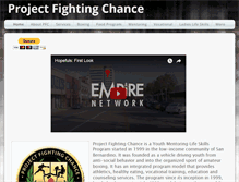 Tablet Screenshot of projectfightingchance.org